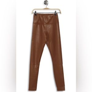 Caramel Faux Leather Leggings, Laundry by Shelli Segal